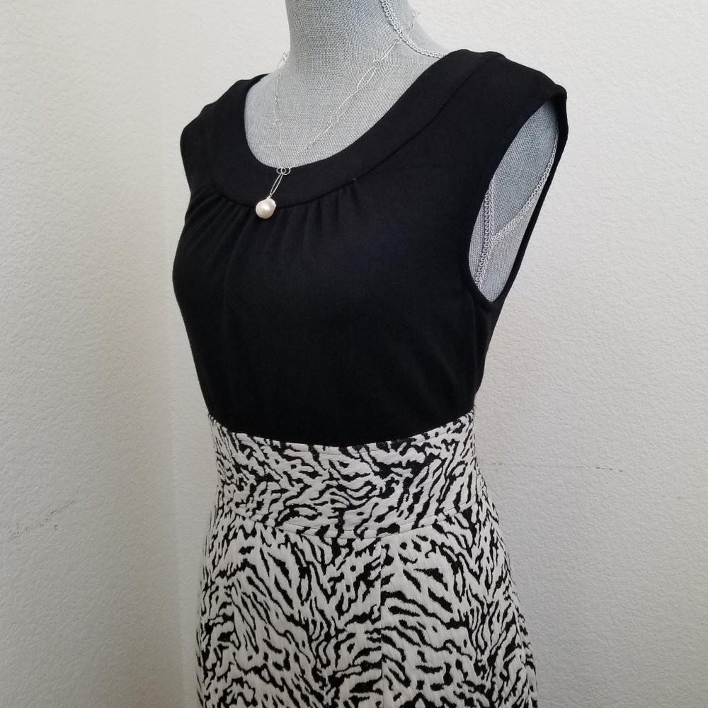 Gorgeous two tone animal print sheath